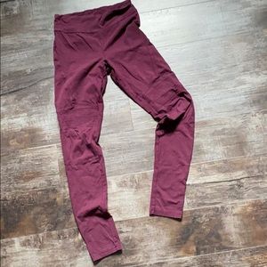 BP Moto Leggings Maroon